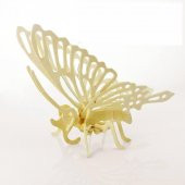 3D Ahşap Puzzle - Kelebek - 3