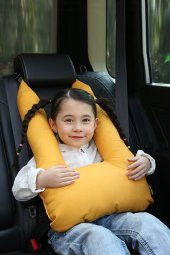 Pillow Sarı Çocuk Emniyet Kemer Yastığı Oto Emniyet Kemeri - 1