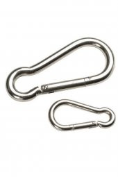 Galvanizli Karabina Hamak Salıncak Askısı Çelik Kanca 6 mm x 6 cm - 4