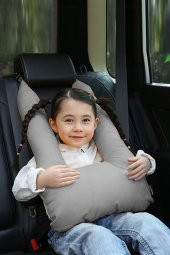 Pillow Gri Çocuk Emniyet Kemer Yastığı Oto Emniyet Kemeri - 1