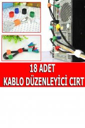 Kablo Düzenleyici Renkli Cırt Cırt Kablo Bağı Vga Aux Hdmı Elektrik Kablosu Toparlayıcı Toplayıcı - 2