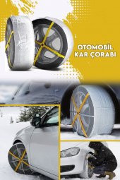 Oto Kar Çorabı Karpatik Seti Kar Buz Patinaj Önleyici Araç Kar Zinciri - 1