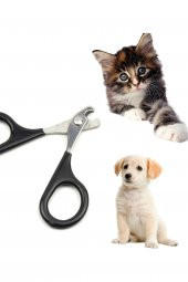2 Adet Kedi Köpek Siyah Tırnak Makası Pet Tırnak Düzeltme Kesme Evcil Hayvan Tırnak Törpüsü Pedikür - 1