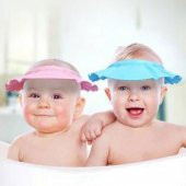 3 Adet Bebek Banyo Şapkası Bebek Duş Şapkası Başlığı Ayarlanabilir Göze Su Kaçırmayan Bebek Banyo Şapkası - 6