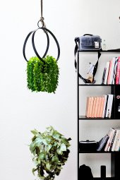 Flower Tavana Asılan Ferforje Çiçeklik Bahçe Balkon Çiçek Saksı Standı Dekoratif Duvar Saksılık Askı - 4