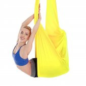 Bundera Yoga Fly Egzersiz Hava Akrobasi Hamağı Denge Spor Aleti Cadillac Reformer Pilates Fitness Kardiyo - 1