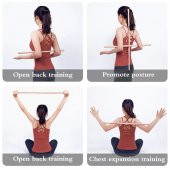 Yoga Stick Pilates Fitness Spor Aleti Vücut Esneme Gerdirme Kardiyo Egzersiz - 3