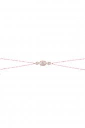 Swarovski Taşlı Geometrik Model Rose Kaplama Gümüş Zirconia Bileklik - 4