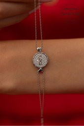 Swarovski Taşlı Şeker ve Sonsuzluk Model Gümüş Zirconia Bileklik - 2