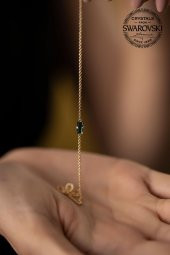 Swarovski Taşlı Çubuk Model Rose Kaplama Gümüş Crystal Bileklik - 4
