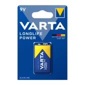 Varta High Energy Güçlü Alkalin Seri 9V Pil - E 4922121411 - 1