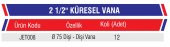 2 1/2 plastik küresel vana (75 lik) - 2