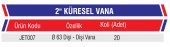 2 plastik küresel vana ( 63 lük) - 2