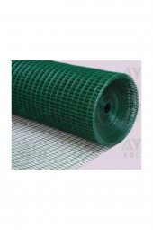 PVC PUNTALI TEL- 12X12MM GÖZ ARALIKLI 120CM ENİNDE 25M UZUNLUĞUNDA- KAFES TELİ- KÜMES TELİ- TAVUK TELİ-KUŞ TELİ - 1