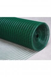Pvc KaplıPuntalı Tel 1m Eninde12cm X12 Göz Arası 25m Uzunluk 090mm kalınlık  Kümes Teli-Kafes teli- kuş teli - 1