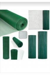 Pvc Kaplı Puntalı Kafes Teli 25x25 Göz Aralığında 150 cm en 25m uzunlUK-Kafes teli-Kümes teli-kuş teli-Çit - 3