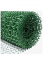 Pvc Kaplı Puntalı Kafes Teli 25x25 Göz Aralığında 150 cm en 25m uzunlUK-Kafes teli-Kümes teli-kuş teli-Çit - 2