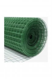 Pvc Kaplı Yeşil Puntalı Tel 120cm en 25m uzunluk ( 25x25 Göz Aralık)kafes teli- kümes teli - kuş teli- çit teli - 1