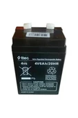 Ttec 4V 6Ah Bakımsız Kuru Akü Işıldak Fener Akü - 1