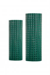 Pvc Kaplı PuntalıTel- 2mm kalınlığında 100cm en 25m uzunluk KAfes teli-Kümes teli- kuş teli- çit teli  25x25mm - 2