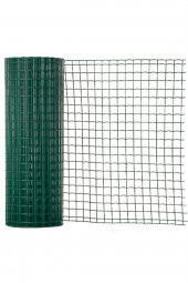 Pvc Kaplı PuntalıTel- 2mm kalınlığında 100cm en 25m uzunluk KAfes teli-Kümes teli- kuş teli- çit teli  25x25mm - 3