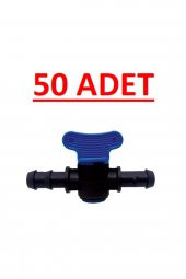 16x16 Kurtağzı Conta Çıkışlı Mini Vana Damlama 50li Paket - 1