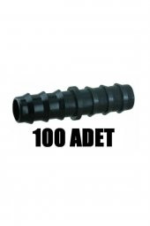 Nipel 100 Ad. Damla Sulama Parçası Aparatı Damlama Borusu Hortumu Parçası Ekleme Bağlantı Parçaları-16 lık - 1