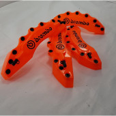 Kaliper Kapağı Brembo Kabartmalı 4'lü Set Turuncu - 1