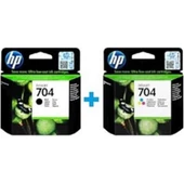 HP CN692AE + CN693AE 704  Siyah + Renkli Kartuş Seti - 1