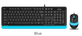 A4 Tech F1010 Q Usb Mavi Fn-Mm Klv+Optik Mouse  Set - 2