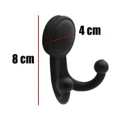 Karataş Askılık Vestiyer Duvar Askısı Dolap Elbise Askılığı Sert Plastik Mat Siyah - 3