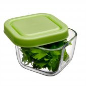 Paşabahçe 53223/1 Saklama Kabı Snow Box Yeşil Kapak - 1