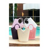 Sakarya Plastik Skp 5453 Örgü Desenli Büyük Boy Plaj Çantası - 1