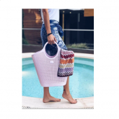 Sakarya Plastik Skp 5453 Örgü Desenli Büyük Boy Plaj Çantası - 2