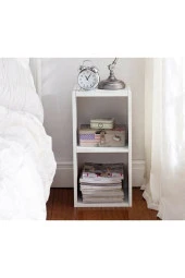 Ünüvar Konsept Hurma Mobilya Desıgn Kapaksız Beyaz Komodin Çok Amaçlı Raflık thumbnail 4
