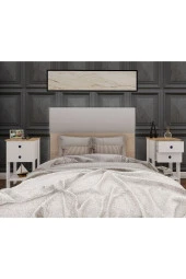 Ünüvar Konsept Retro Çift Çekmeceli Komodin Beyaz - Meşe (Nokta Kulp) thumbnail 4