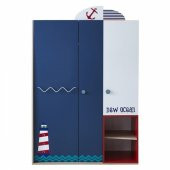 Rengarenk New Ocean 3 Kapaklı  Gardrop - 1