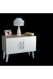 Ünüvar Konsept ÜNÜVAR KONSEPT Komodin Ceviz Beyaz Kapak thumbnail 5