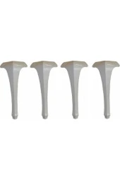 3A Mobilya Ayakucu Puf Ayağı Lükens Sehpa Ayağı 4'Lü 28 Cm - 1