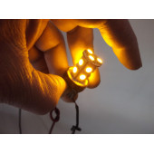 T20 DİPSİZ LED AMPUL TURUNCU (ÇİFT DUYLU 12V) İTHAL (2ADET FİYATI) T20 SİNYAL, STOP, DİPSİZ AMPUL - 1