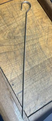 6 adet Paslanmaz Çelik Tokat Kebabı Şişi 30cm Ucu Delik Özel Ürün 7x2mm Kancalı Yassı Kebap Şişleri - 4