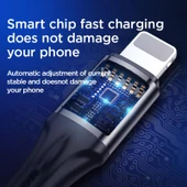 Joyroom S-1030N1 USB to Lighting Metal Kopmaz Hızlı Şarj Kablosu 3A - 11
