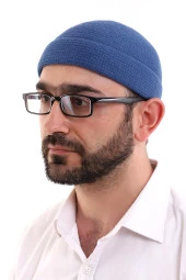 Mavi Katlamalı Sade Desen Kışlık Orlon Takke Şapka thumbnail 1