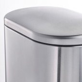 Pedallı Çöp Kutusu, Paslanmaz Çelik Metal Renk Meridyendukkan 20lt  IKEA - 3