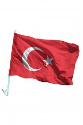 Jethızında Araba Camı Için Türk Bayrağı Konvoy Bayrağı - Araç Camı Flama - 1