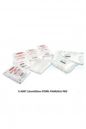 Pamuklu Ped 12cmx24cm 5 Adet Damla Sağlık Damla Steril thumbnail 1