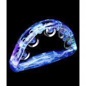 Led Işıklı Pilli Rengarenk Yanıp Sönen Lüks Eğlence Tefi Mavi Ren - 1