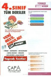 4.SINIF TÜM DERSLER YAPRAK TEST ÇAPA YAYINLARI - 1