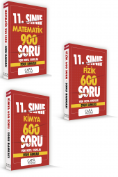 11.SINIF MATEMATİK-FİZİK-KİMYA SORU BANKASI SETİ ÇAPA YAYINLARI - 1
