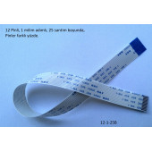 Awm 20624 80c 60v VW-1 Flex kablo 12 pin 1mm adım 25cm 12-1-25B thumbnail 1